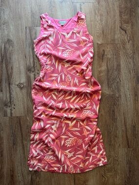 Silk Tommy Bahama Tropical Palm Maxi Dress
